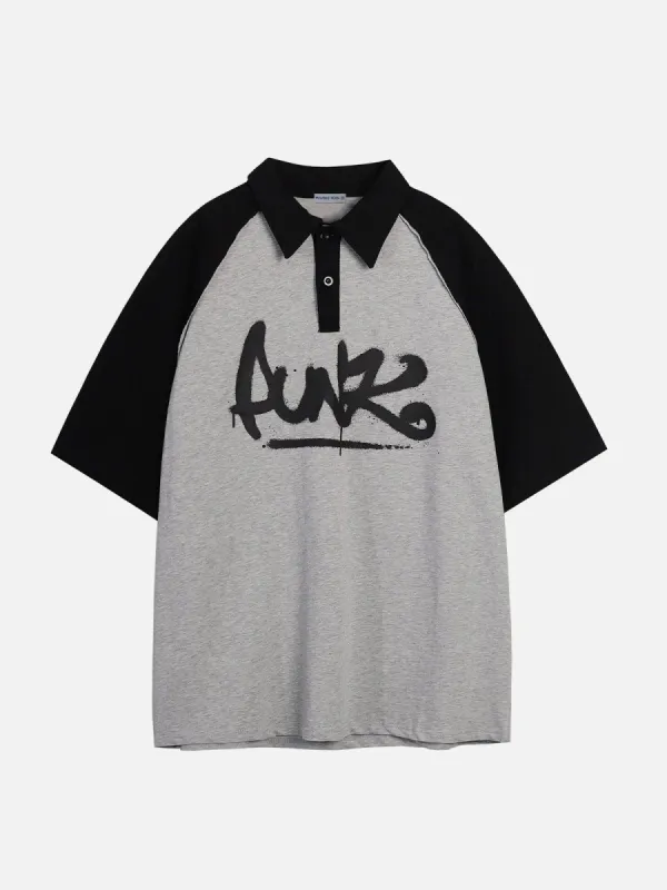 Aelfric Eden Patchwork Polo Tee sold by Aelfric Eden