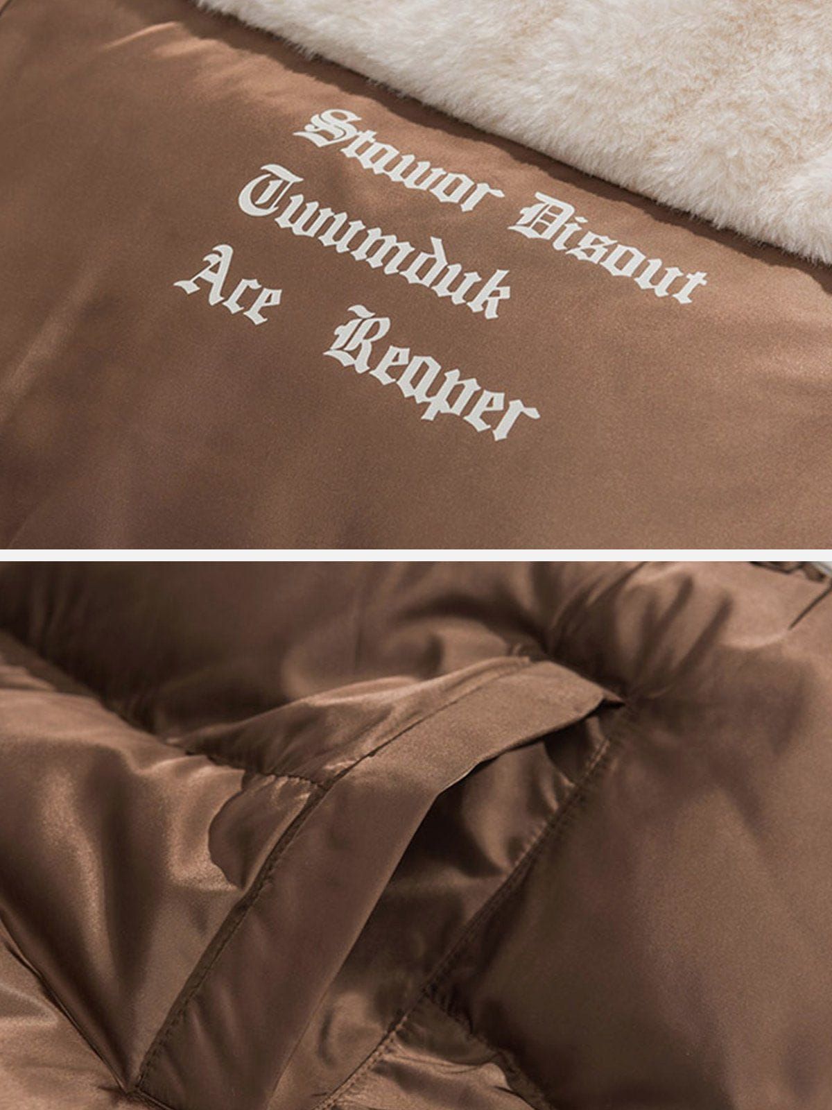 Aelfric Eden Patchwork Pockets Sherpa Coat sold by Aelfric Eden product image thumbnail 6