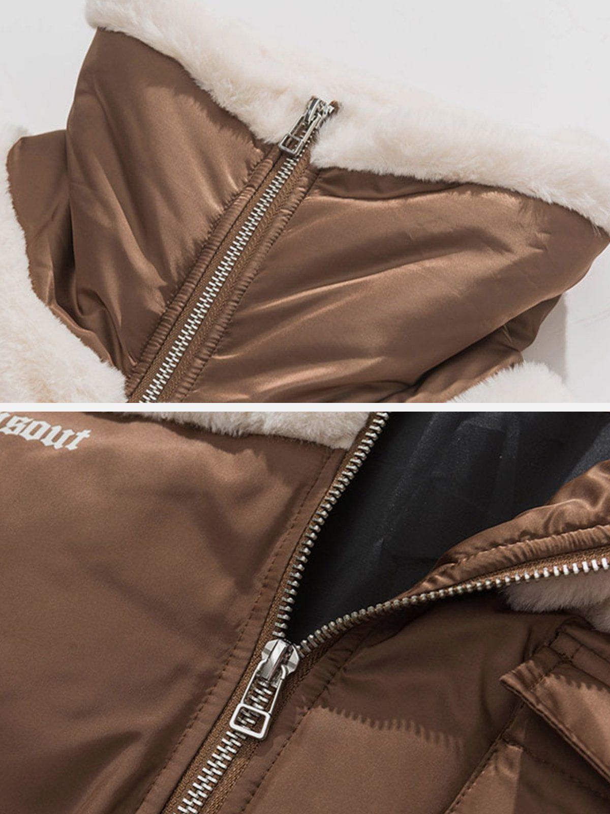 Aelfric Eden Patchwork Pockets Sherpa Coat sold by Aelfric Eden product image thumbnail 5