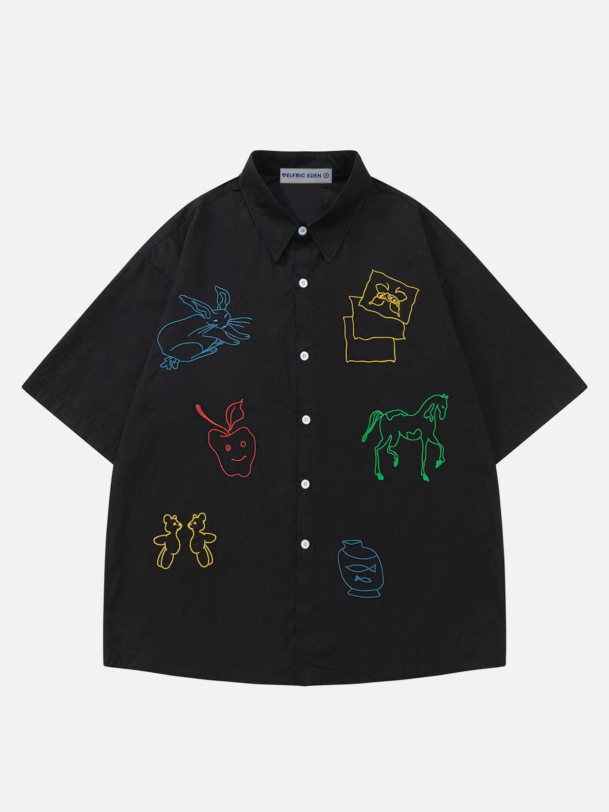 Aelfric Eden Embroidery Short Sleeve Shirt sold by Aelfric Eden product image thumbnail 2