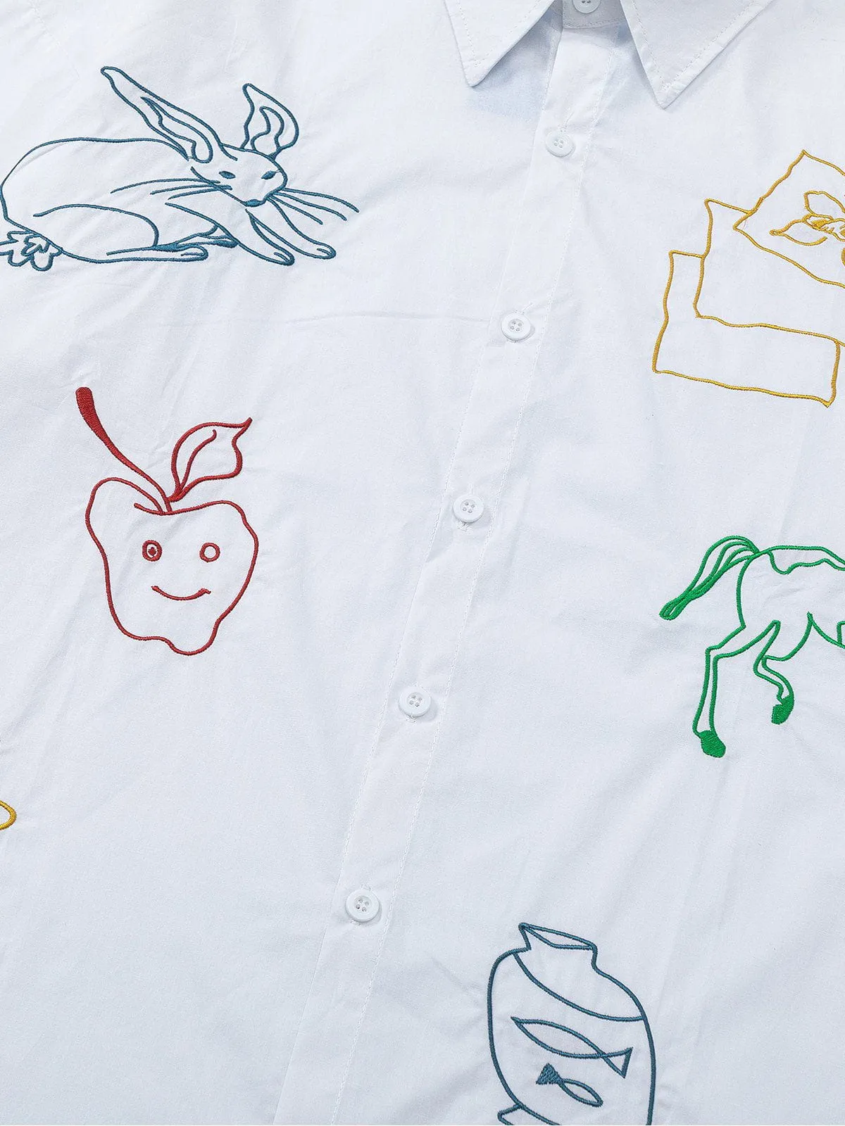 Aelfric Eden Embroidery Short Sleeve Shirt sold by Aelfric Eden product image thumbnail 4