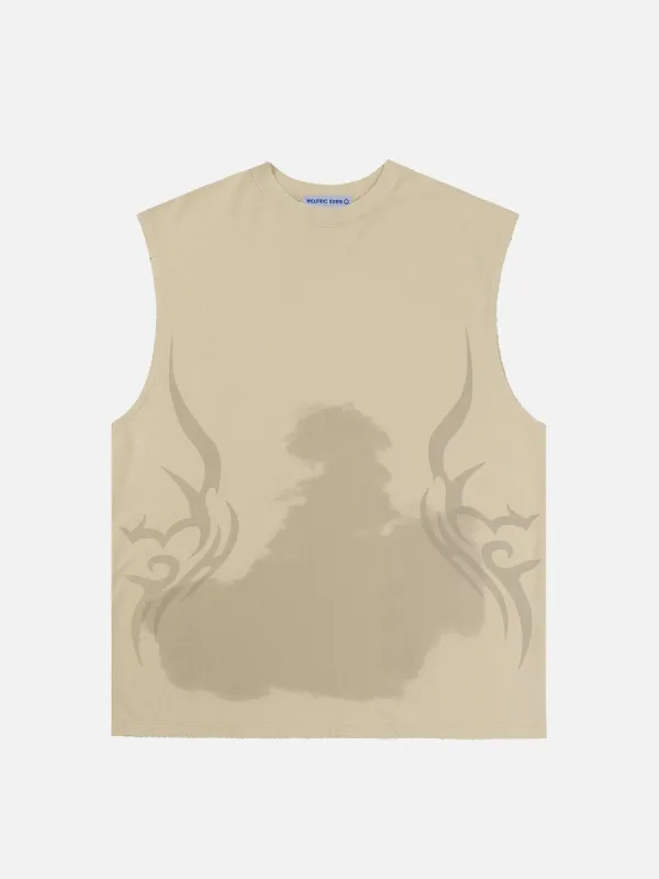 Aelfric Eden Abstract Print Washed Tank Top sold by Aelfric Eden