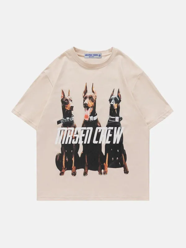 Aelfric Eden Doberman Pinscher Print Tee sold by Aelfric Eden
