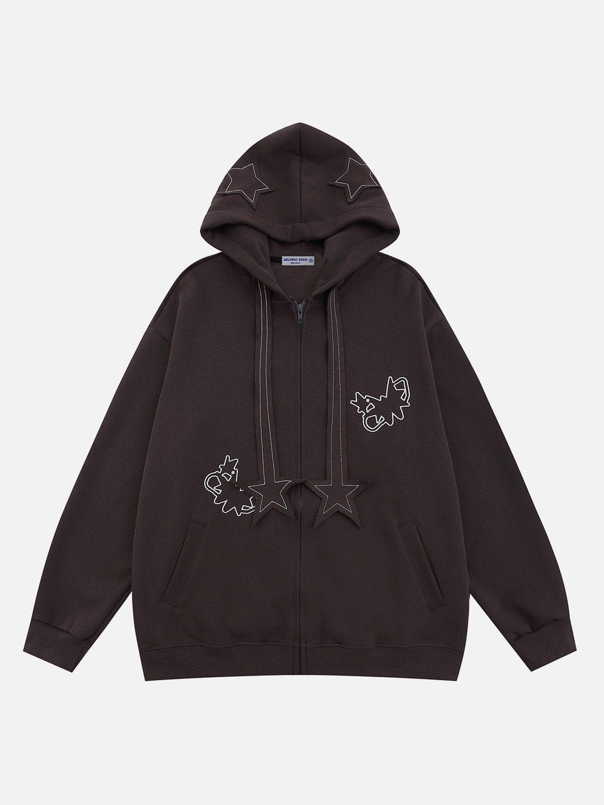 Aelfric Eden Applique Star Elements Hoodie sold by Aelfric Eden product image thumbnail 3