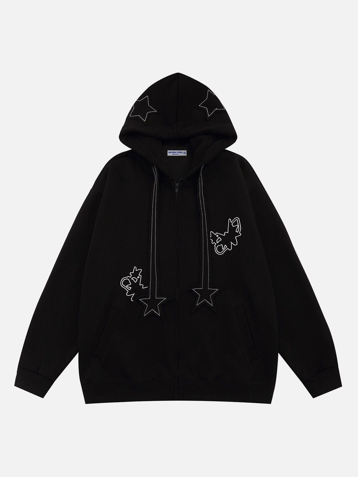 Aelfric Eden Applique Star Elements Hoodie sold by Aelfric Eden