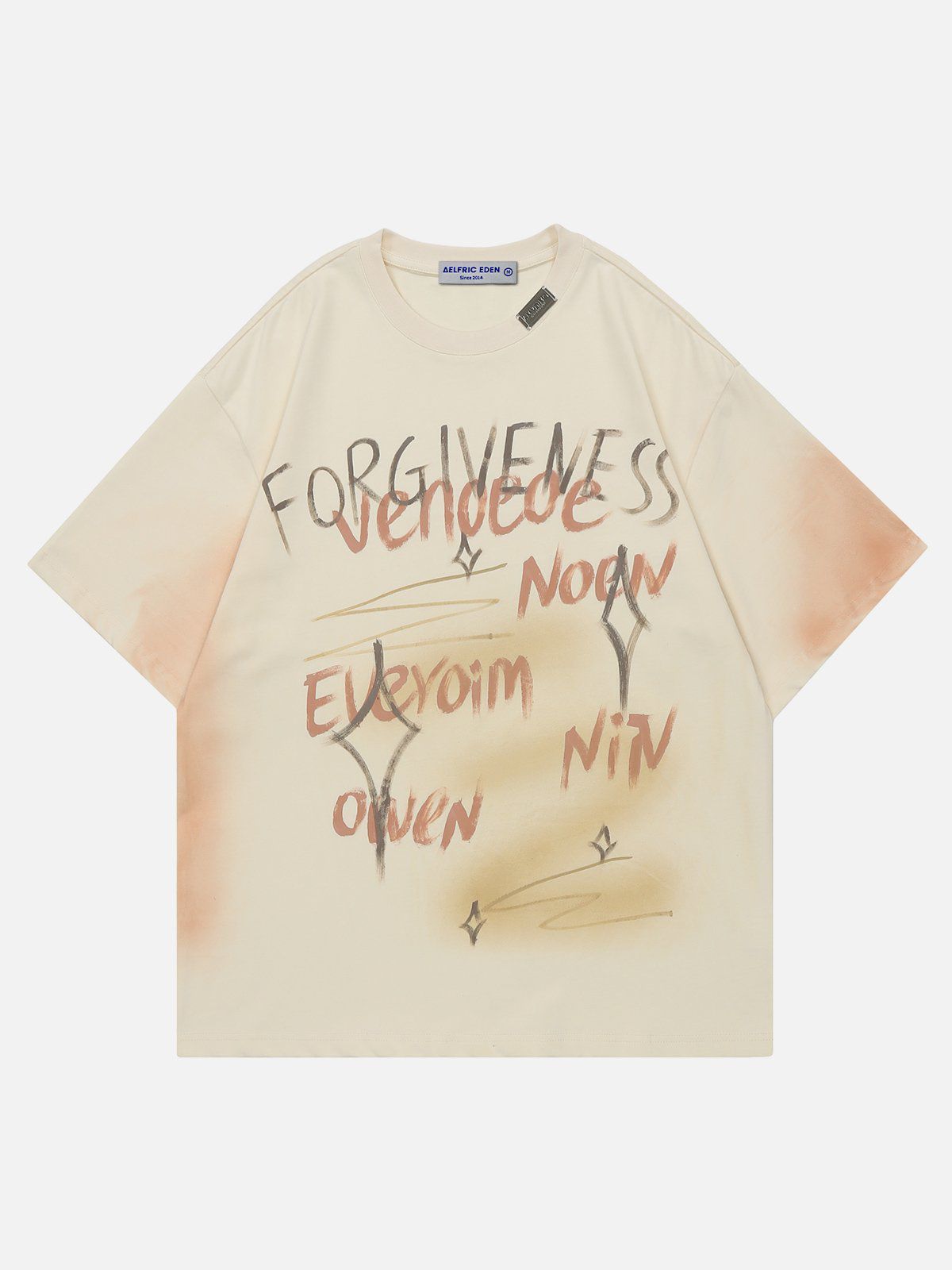 Aelfric Eden Graffiti Gradient Letter Print Tee sold by Aelfric Eden product image thumbnail 2