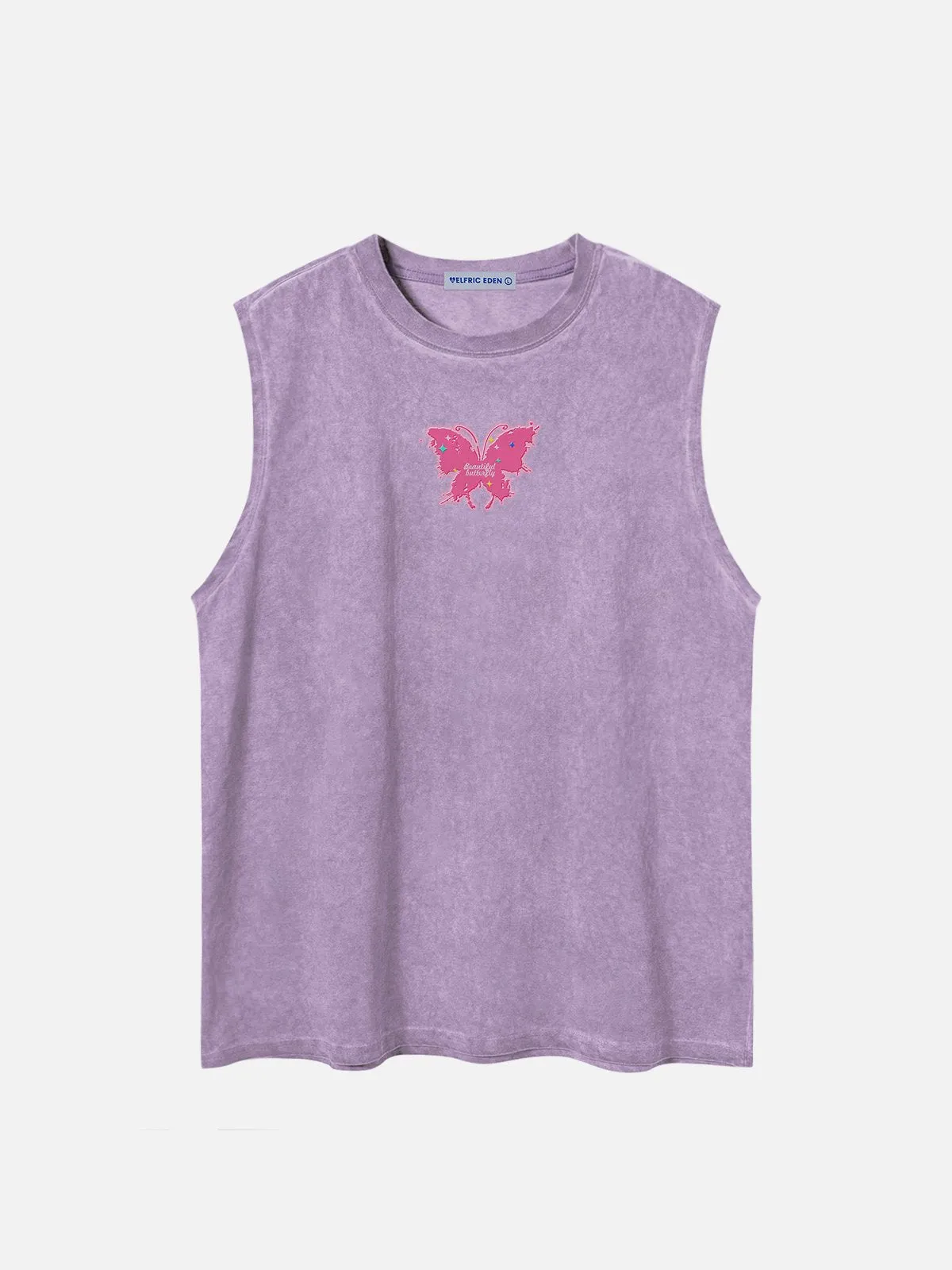 Aelfric Eden Pink Butterfly Print Tank Top sold by Aelfric Eden product image thumbnail 2