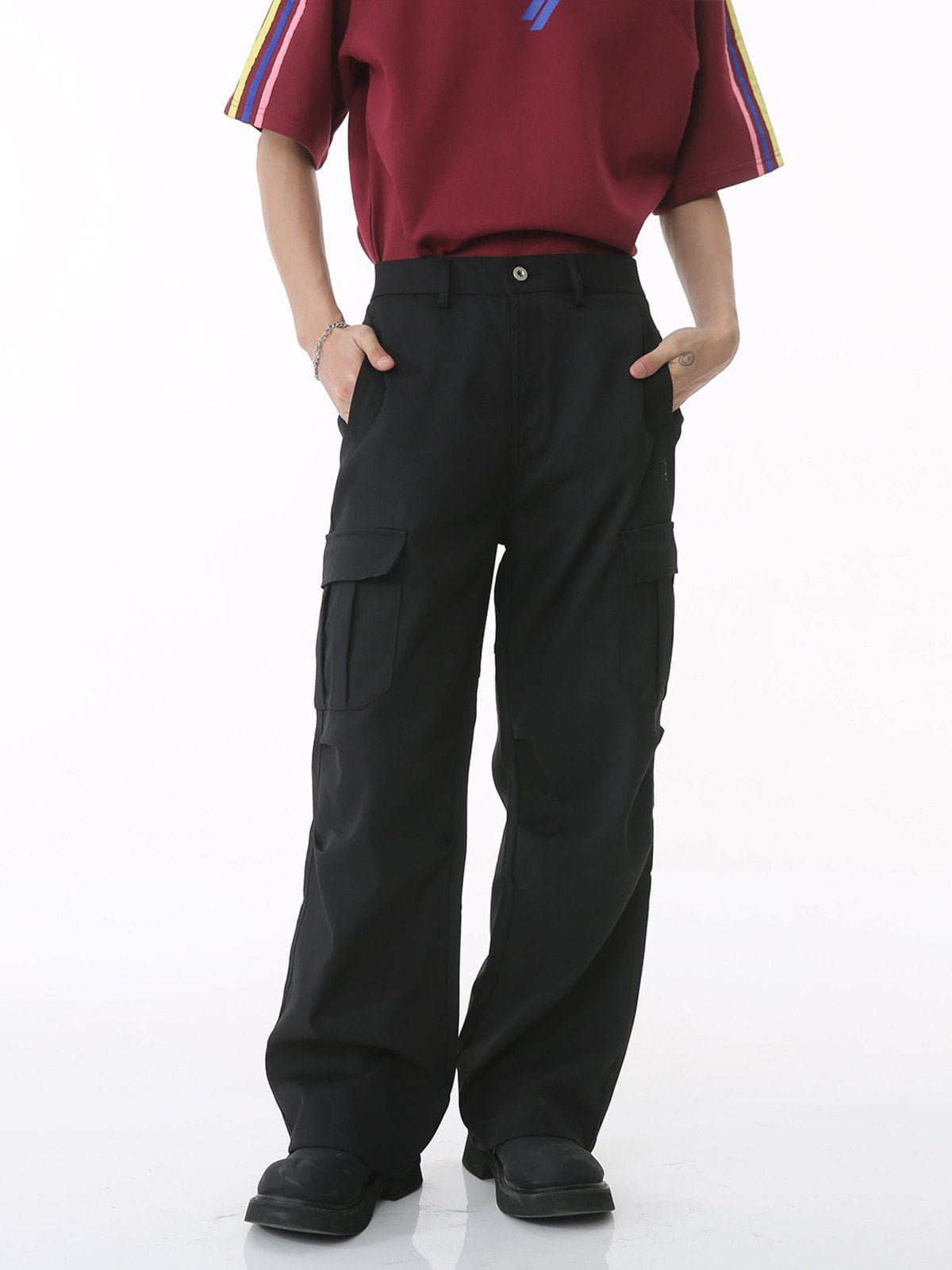 Aelfric Eden Multi-pocket Wrinkle Cargo Pants sold by Aelfric Eden product image thumbnail 3