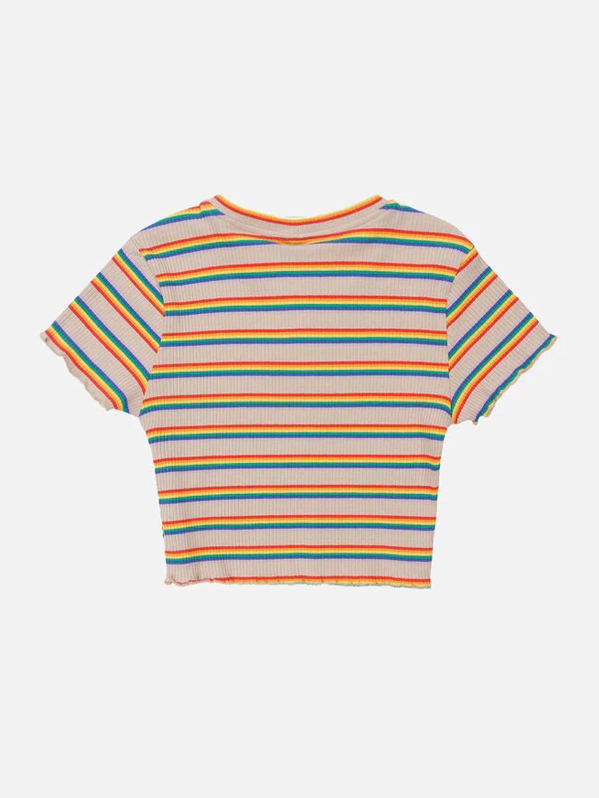 Rainbow Stripe Embroidered Tee sold by Aelfric Eden product image thumbnail 2