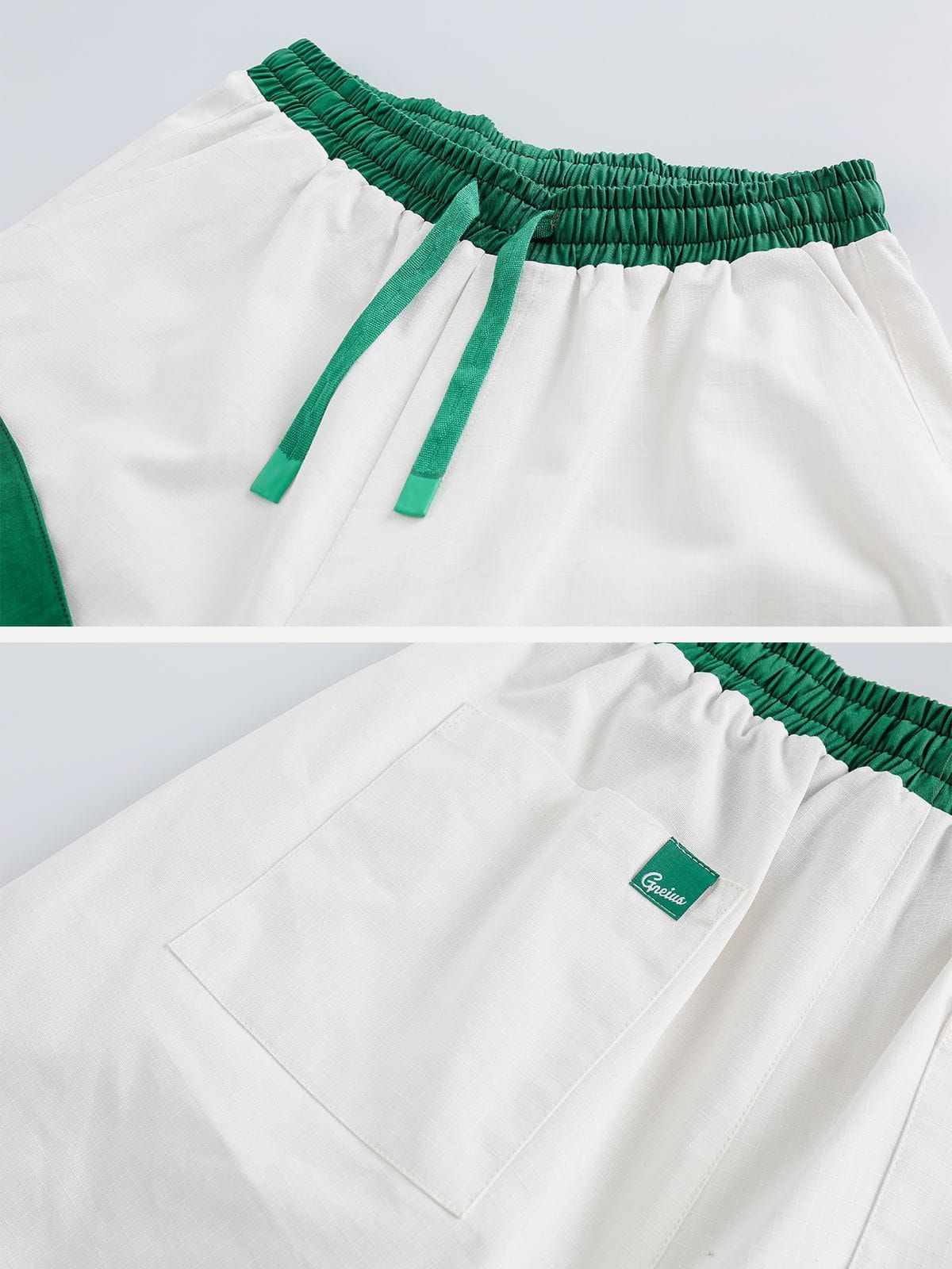 Aelfric Eden Leaf Applique Embroidery Drawstring Shorts sold by Aelfric Eden product image thumbnail 4