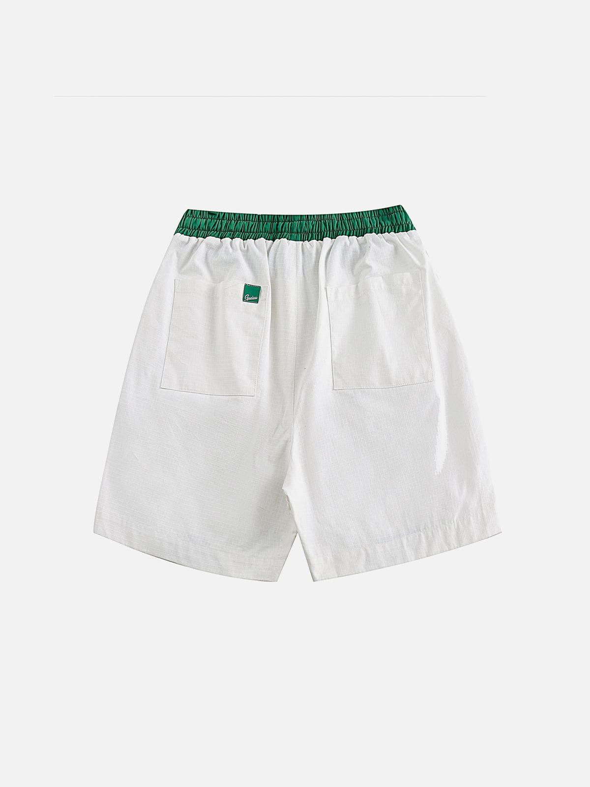 Aelfric Eden Leaf Applique Embroidery Drawstring Shorts sold by Aelfric Eden product image thumbnail 2