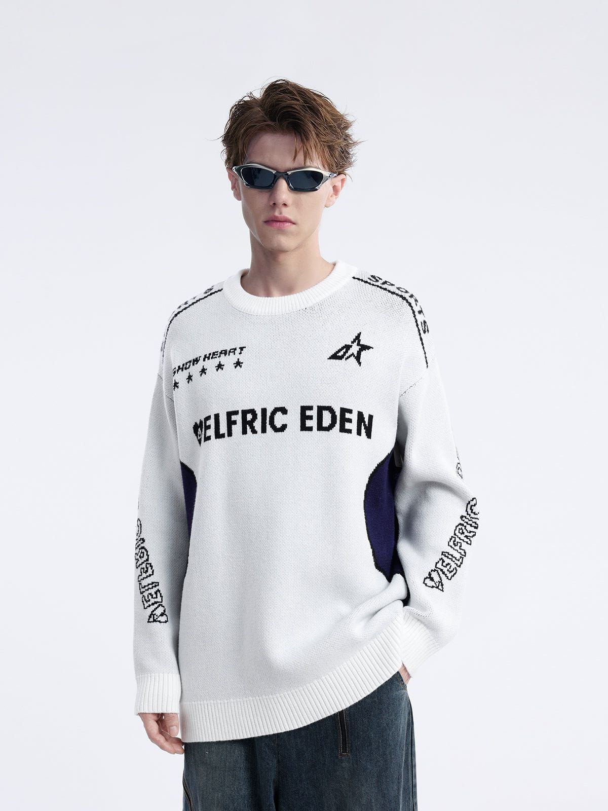 Aelfric Eden Color Blocking Racing Sweater sold by Aelfric Eden product image thumbnail 3