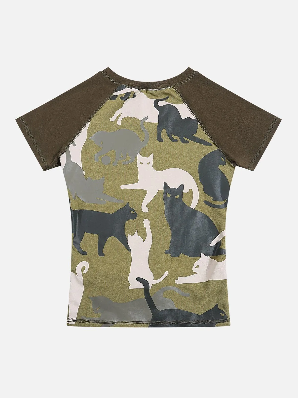 Aelfric Eden Camouflage Cat Print Tee sold by Aelfric Eden product image thumbnail 2