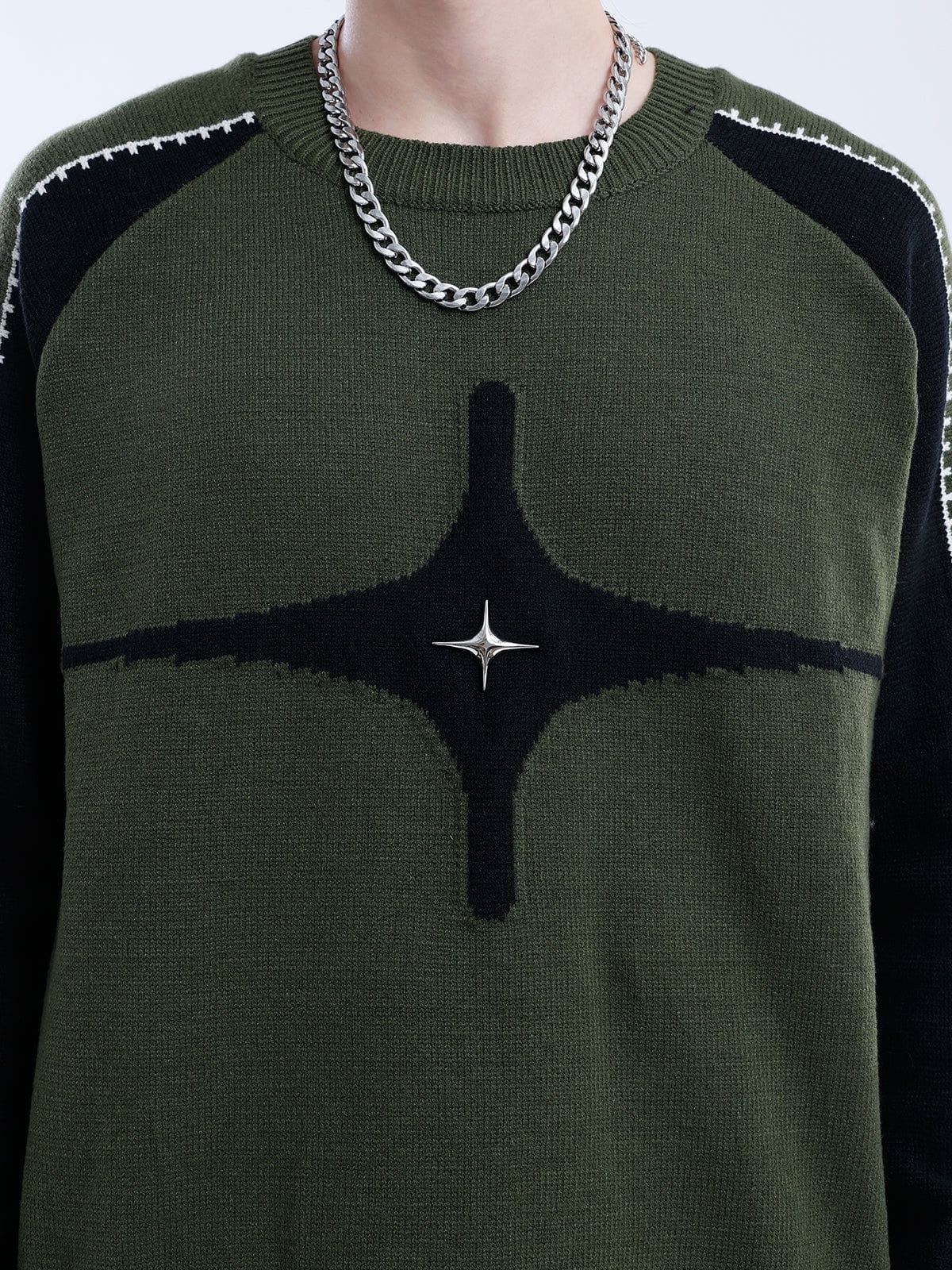 Aelfric Eden Color Blocking Star Sweater sold by Aelfric Eden product image thumbnail 3