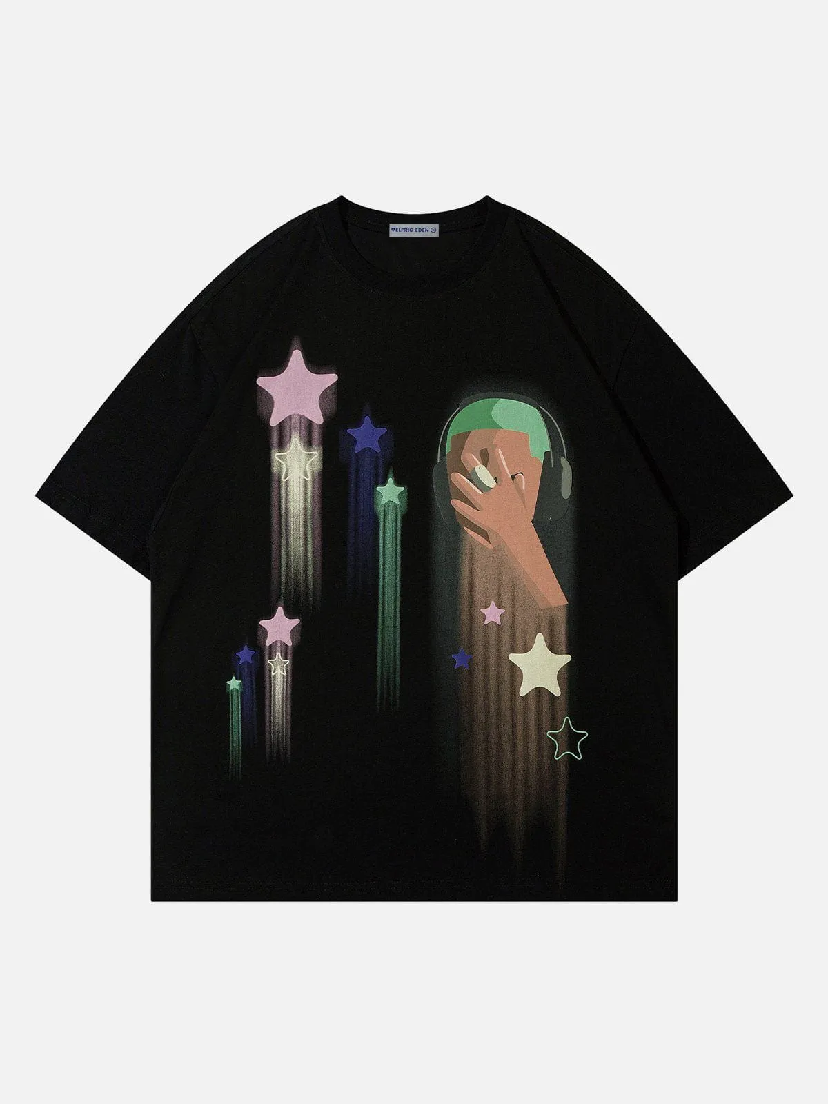 Aelfric Eden Graffiti Star Print Tee sold by Aelfric Eden product image thumbnail 2