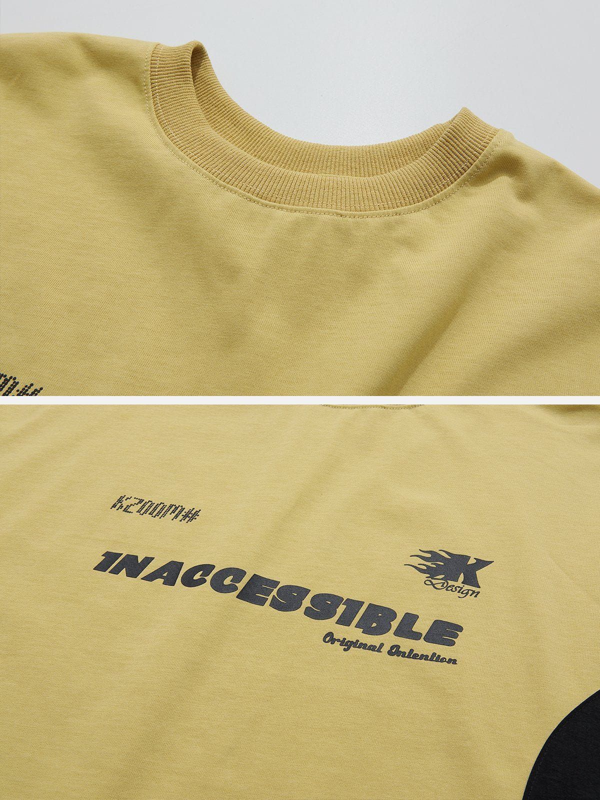 Aelfric Eden Colorblock Letter Print Tee sold by Aelfric Eden product image thumbnail 4