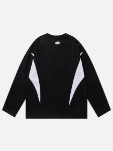 Aelfric Eden Color Blocking Letter Print Sweatshirt sold by Aelfric Eden