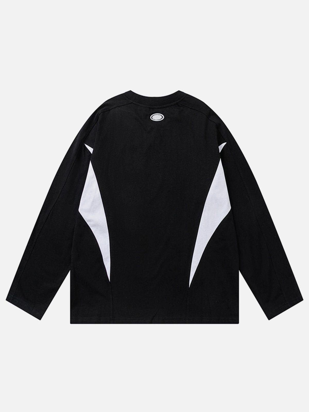 Aelfric Eden Color Blocking Letter Print Sweatshirt sold by Aelfric Eden product image thumbnail 2