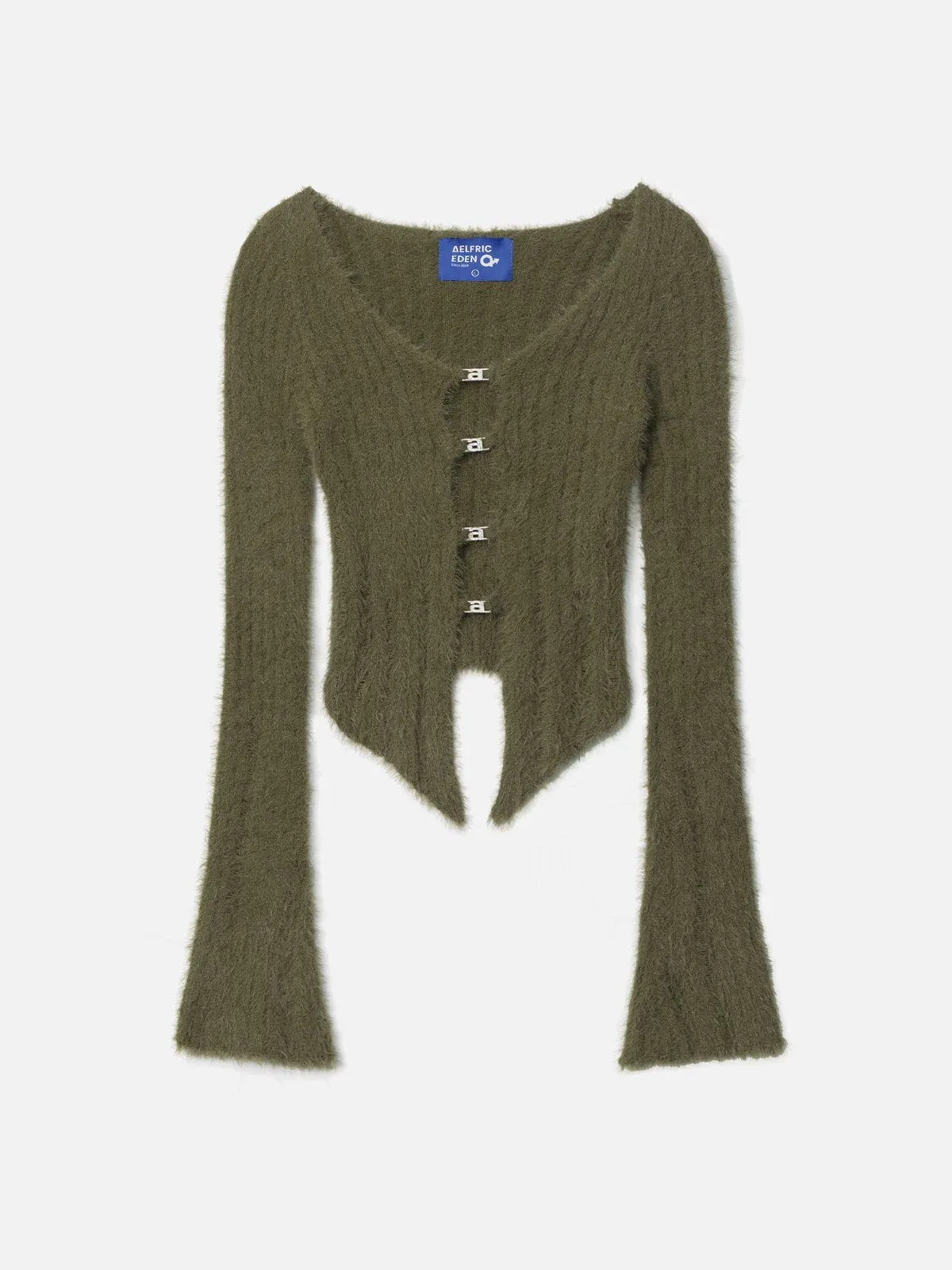 Vintage Solid Knitting Cardigan sold by Aelfric Eden