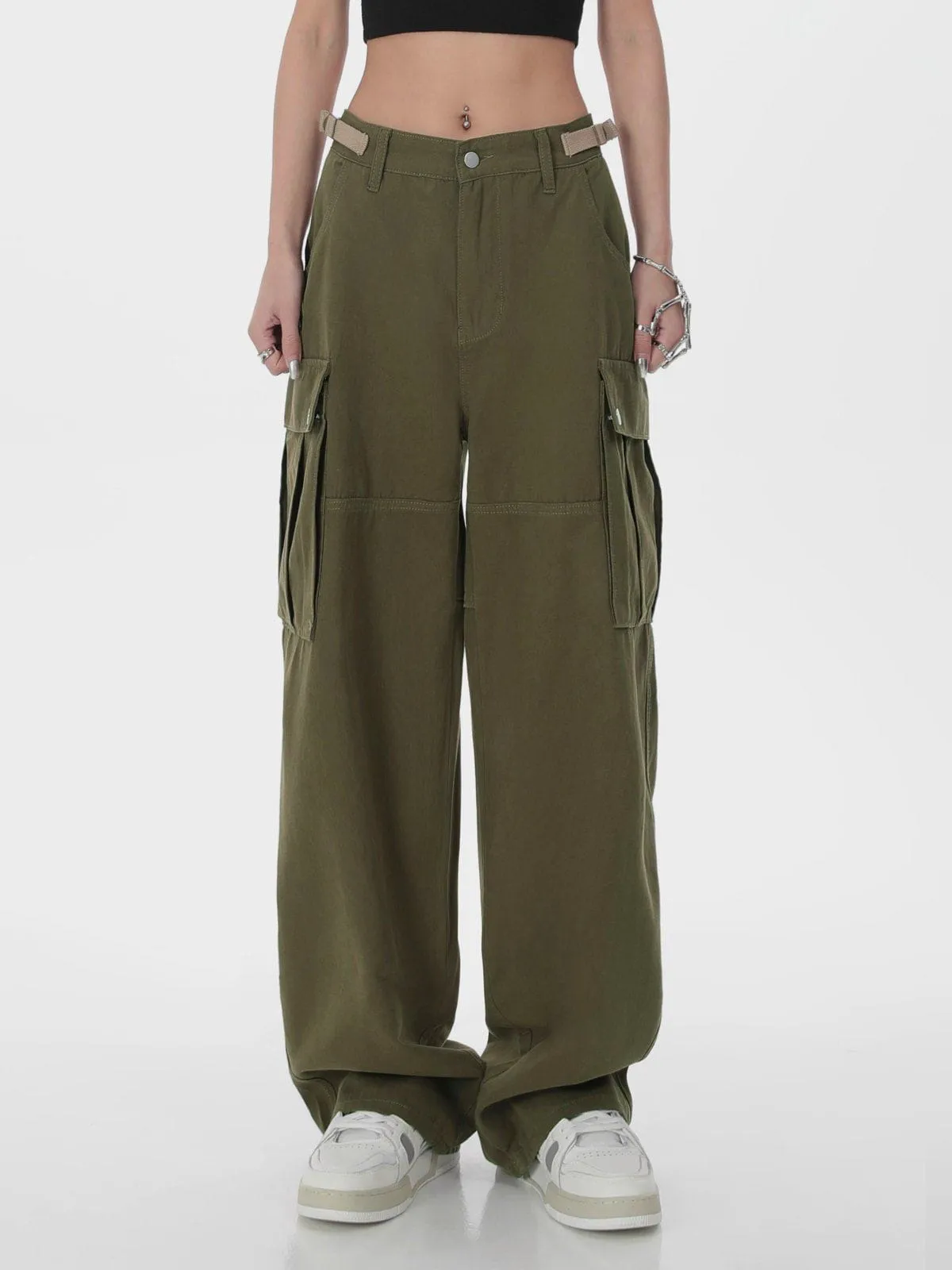 Aelfric Eden Hip Hop Straight Cargo Pants sold by Aelfric Eden product image thumbnail 4