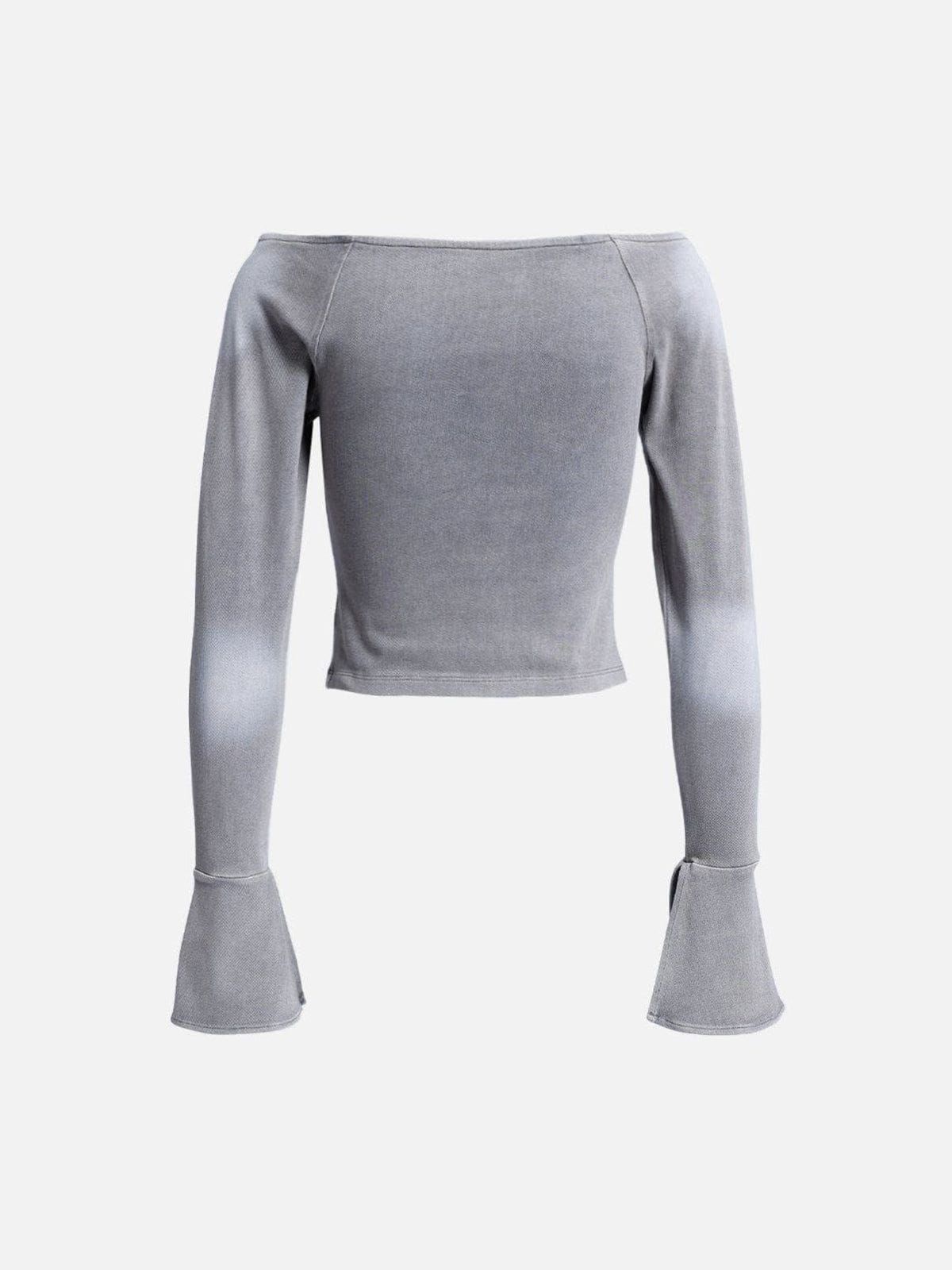 Cut-Out Washed Long Sleeve sold by Aelfric Eden product image thumbnail 5