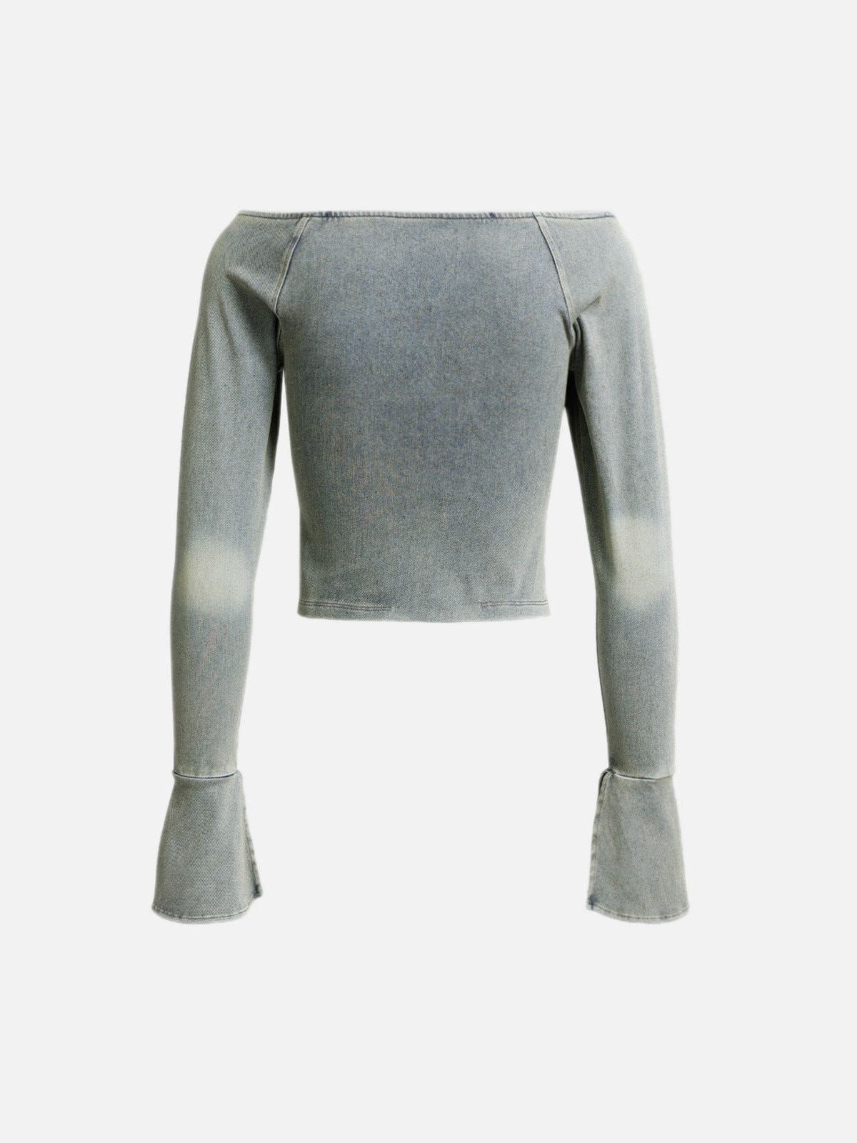 Cut-Out Washed Long Sleeve sold by Aelfric Eden product image thumbnail 2