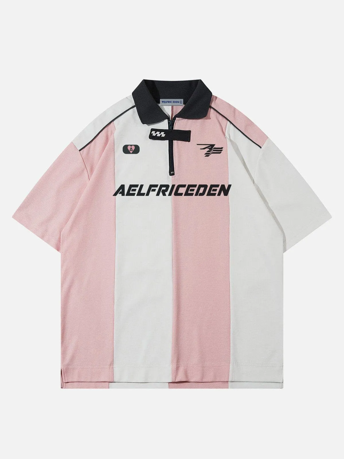 Aelfric Eden Color Blocking Patchwork Polo Tee sold by Aelfric Eden