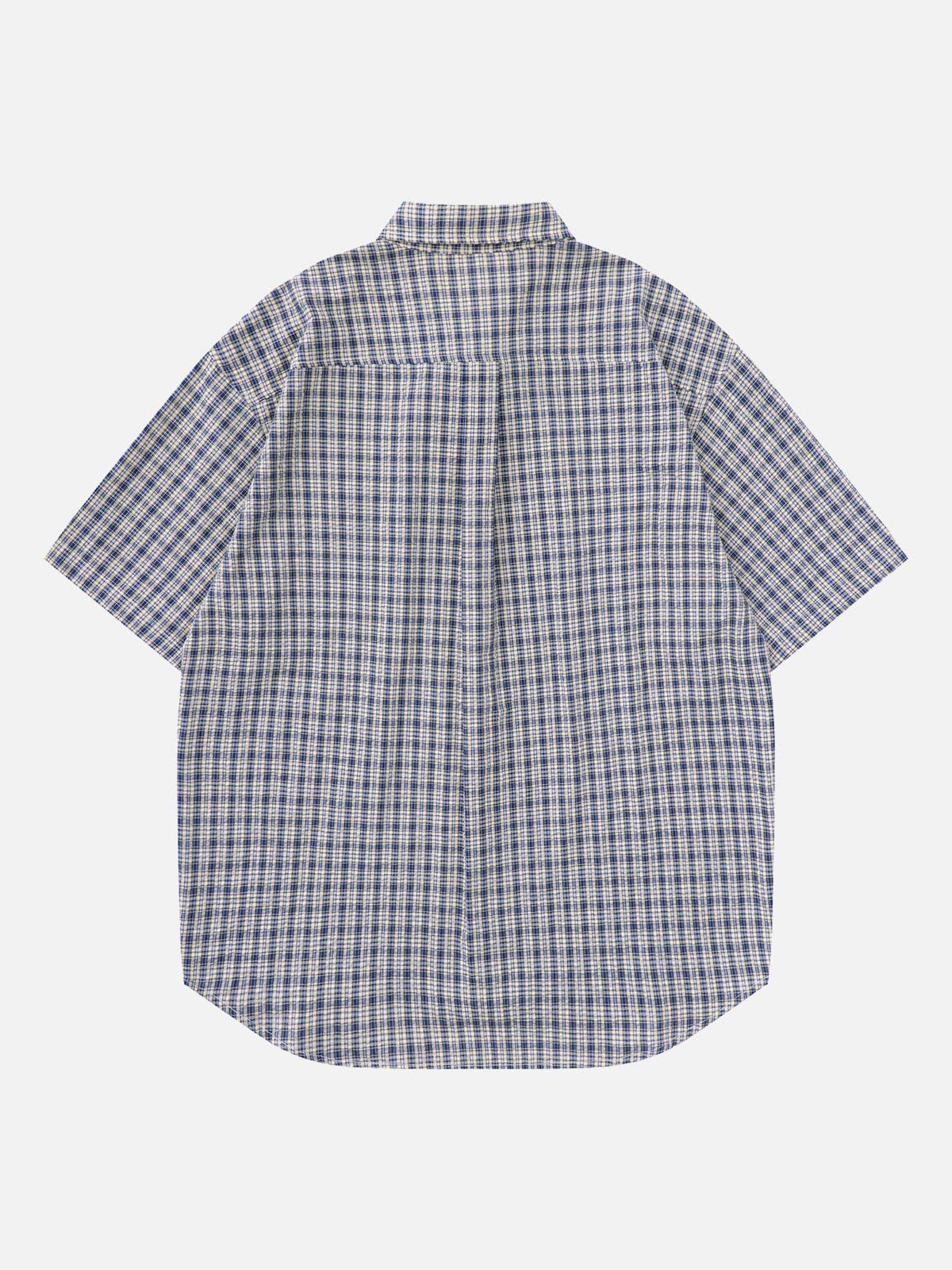 Aelfric Eden Vintage Simplicity Plaid Short Sleeve Shirts sold by Aelfric Eden product image thumbnail 3