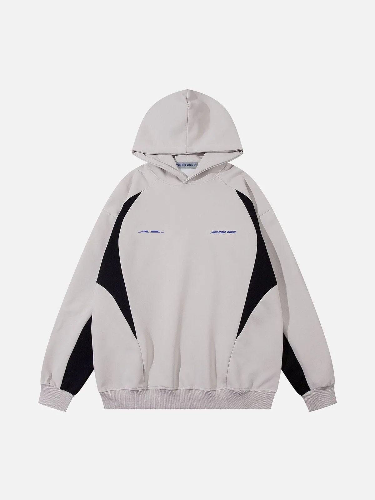 Aelfric Eden Vintage Color Blocking Patchwork Hoodie sold by Aelfric Eden