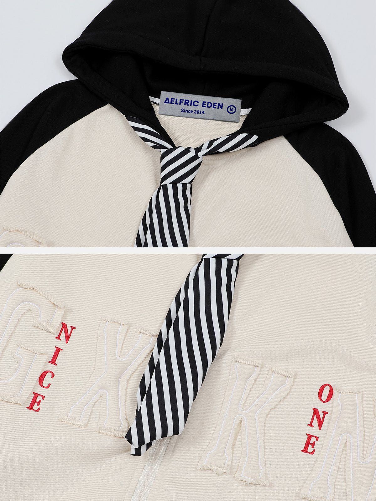 Aelfric Eden Vintage Stripe Tie Hoodie sold by Aelfric Eden product image thumbnail 4