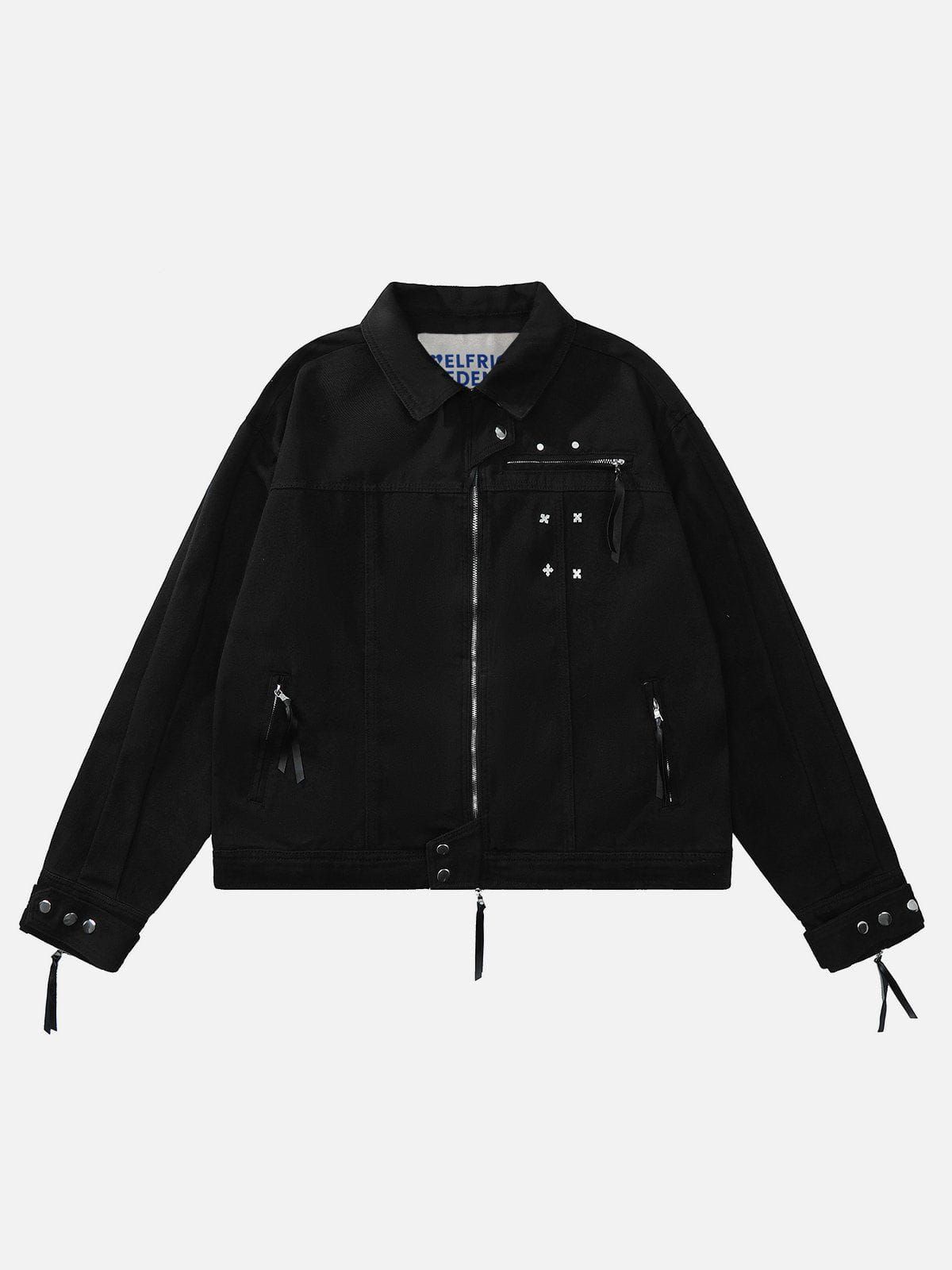 Aelfric Eden Multi Zip Up Denim Jacket sold by Aelfric Eden product image thumbnail 3