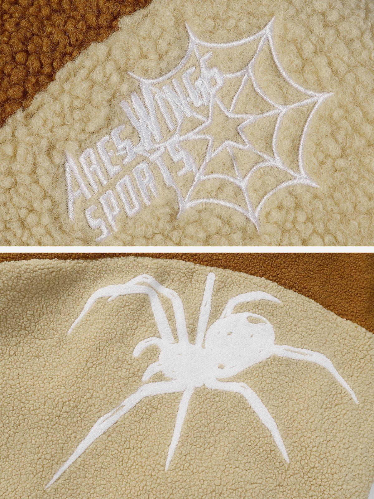 Aelfric Eden Color Blocking Spider Sherpa Coat sold by Aelfric Eden product image thumbnail 4