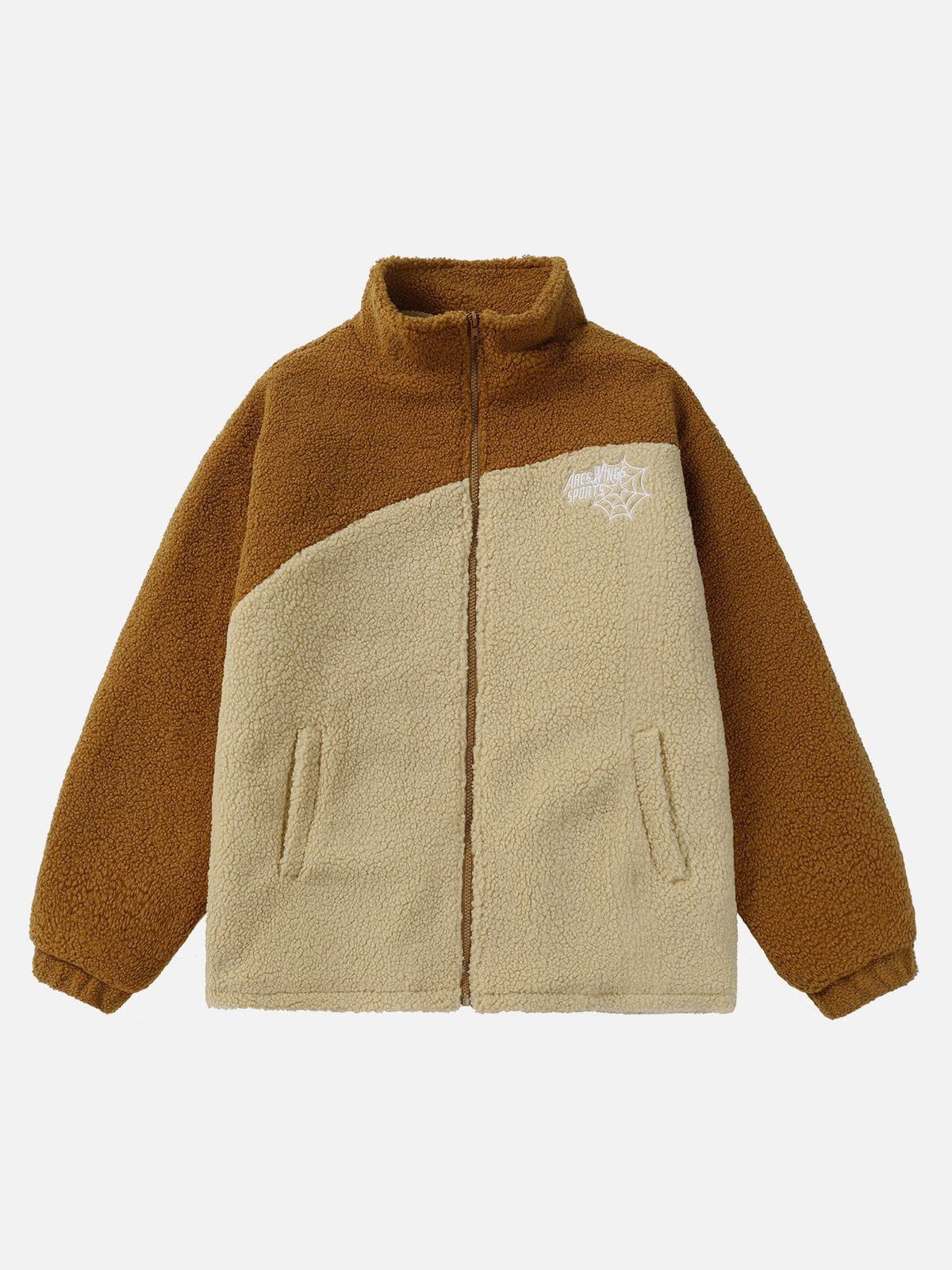 Aelfric Eden Color Blocking Spider Sherpa Coat sold by Aelfric Eden product image thumbnail 3