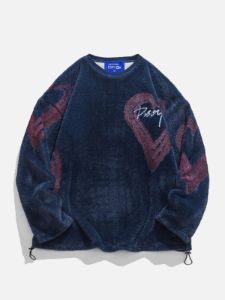 Aelfric Eden Plush Heart Knit Sweater sold by Aelfric Eden