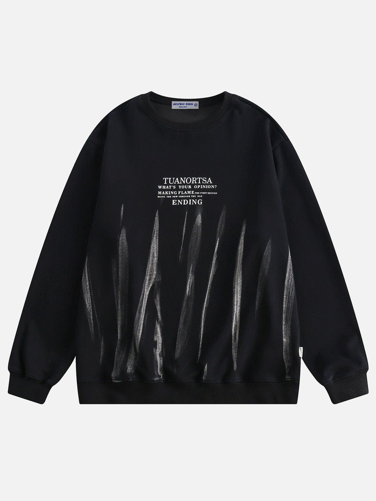 Aelfric Eden Tie Dye Letter Print Sweatshirt sold by Aelfric Eden