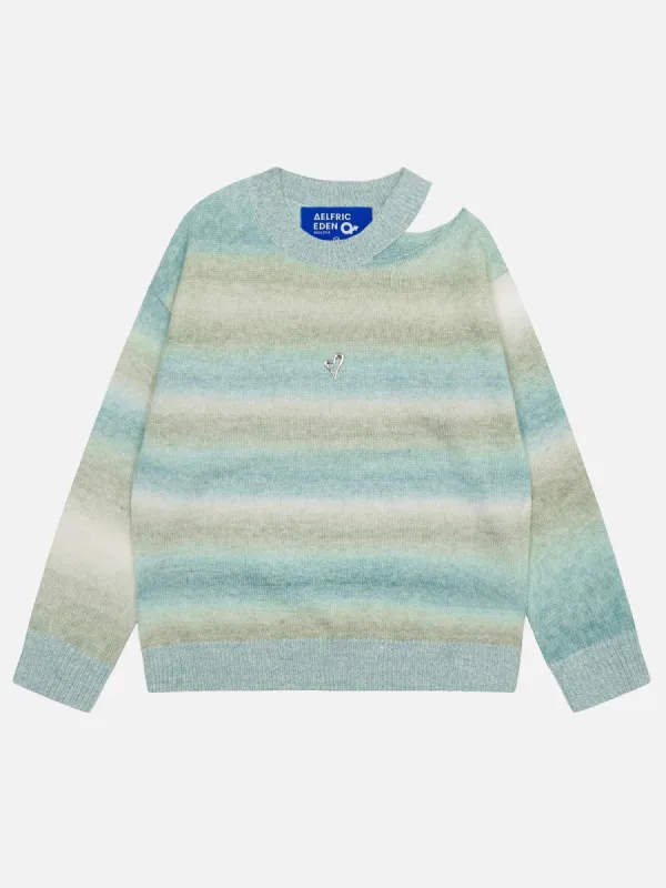 Cut Out Stripe Sweater sold by Aelfric Eden