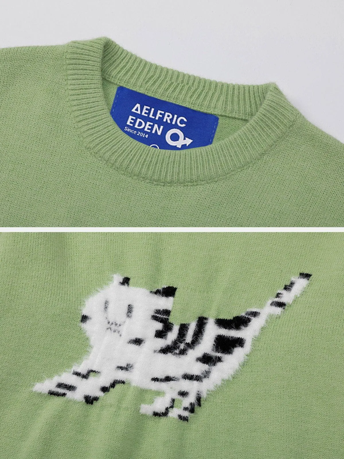 Aelfric Eden Cute Cat Flocking Sweater sold by Aelfric Eden product image thumbnail 4