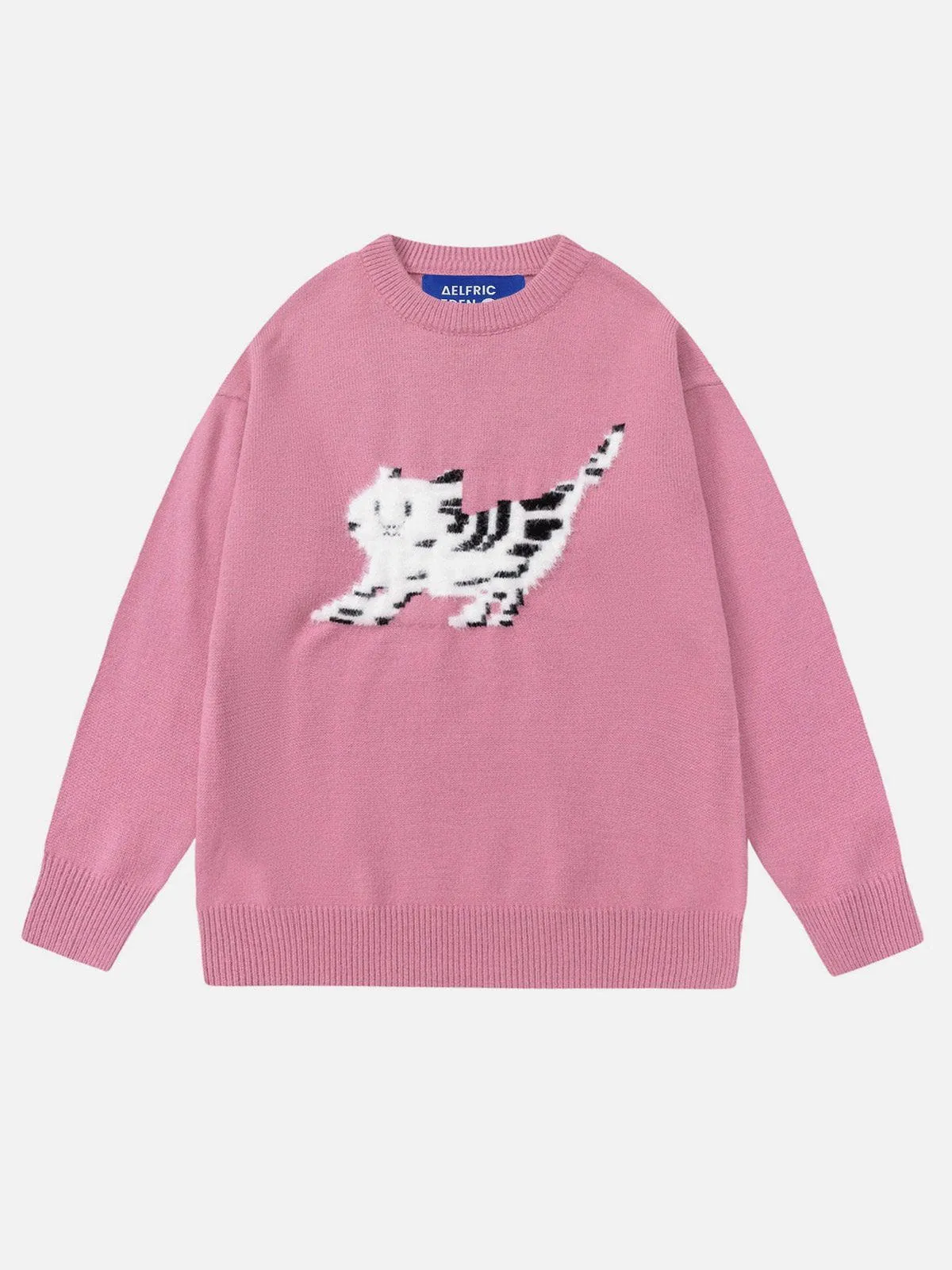 Aelfric Eden Cute Cat Flocking Sweater sold by Aelfric Eden product image thumbnail 2