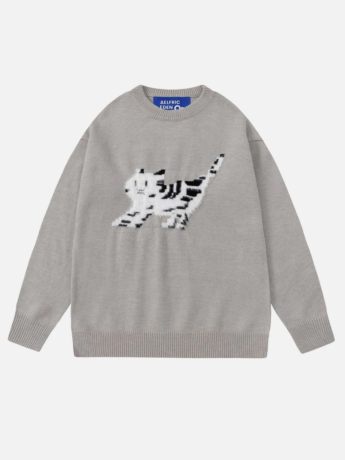 Aelfric Eden Cute Cat Flocking Sweater sold by Aelfric Eden product image thumbnail 5