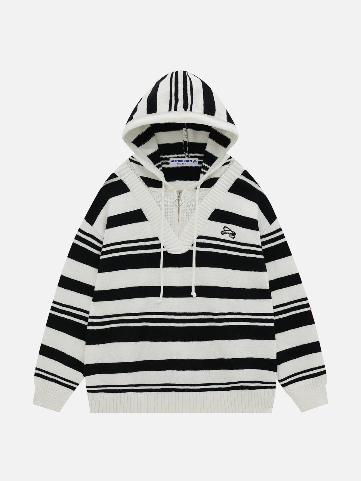 Aelfric Eden Stripes Knitting Hoodie sold by Aelfric Eden product image thumbnail 3