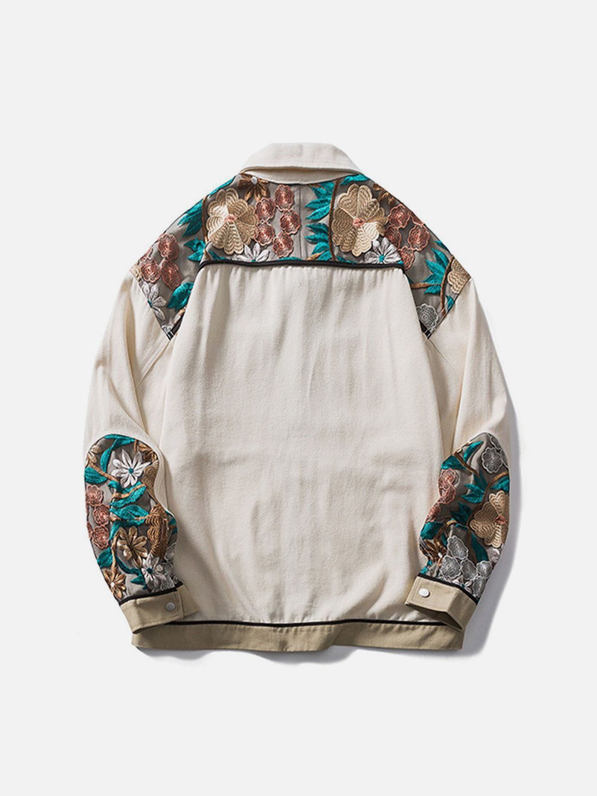 Aelfric Eden Vintage Floral Embroidery Stitching Jacket sold by Aelfric Eden product image thumbnail 3