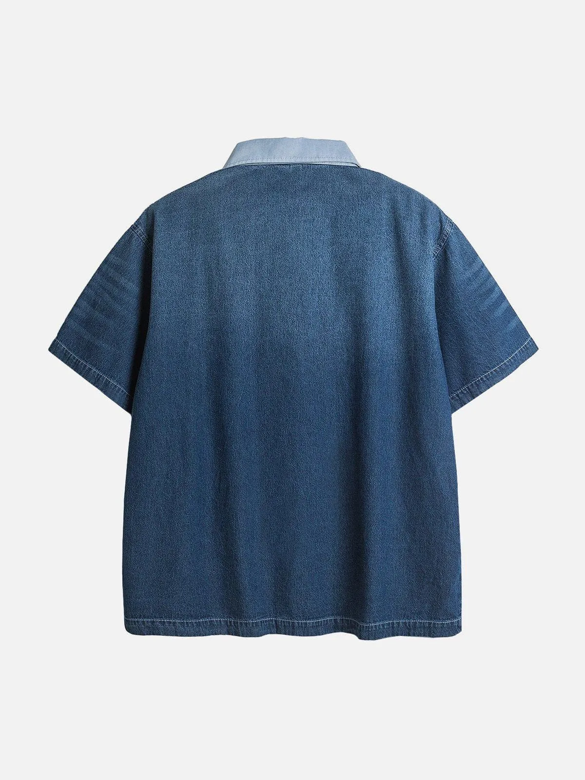 Aelfric Eden Gradient Denim Polo Tee sold by Aelfric Eden product image thumbnail 3