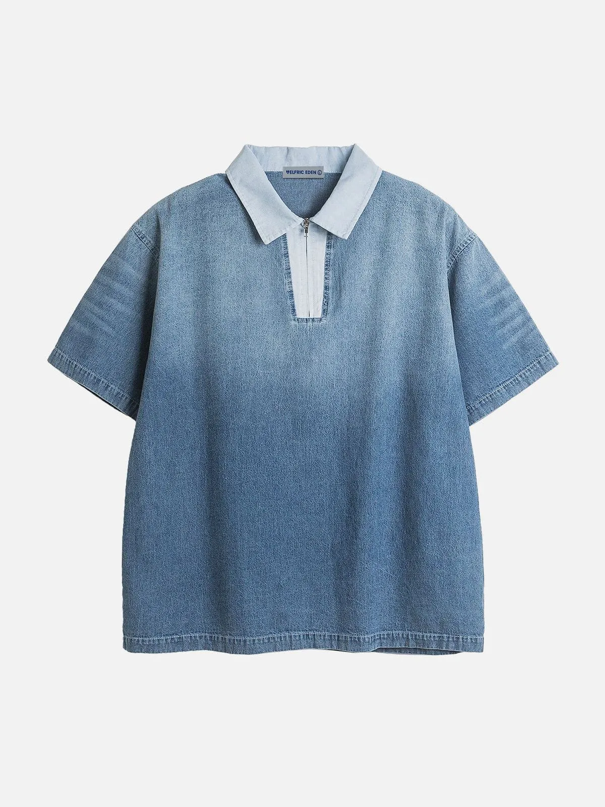 Aelfric Eden Gradient Denim Polo Tee sold by Aelfric Eden product image thumbnail 2