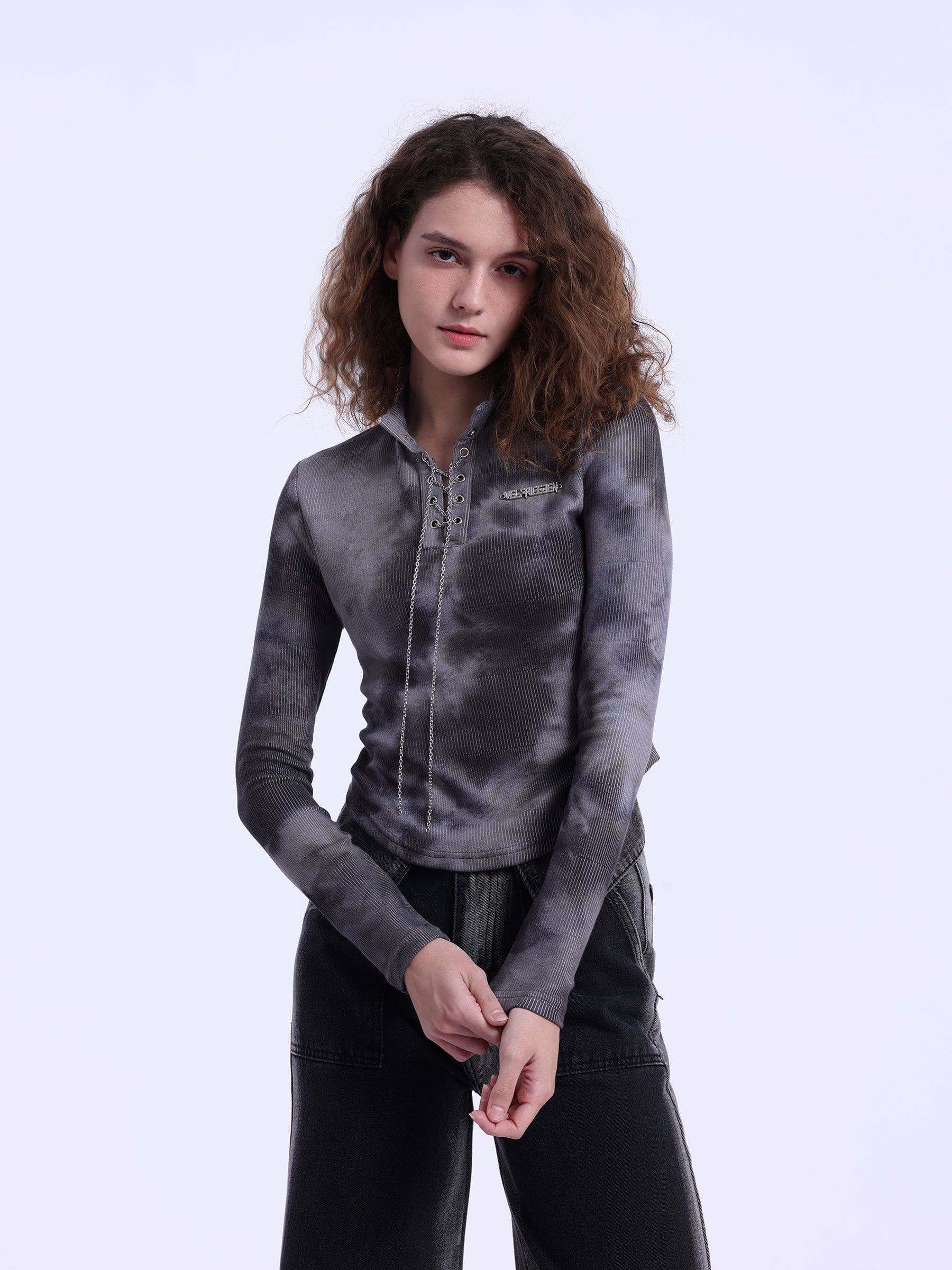 Tie Dye Chain Long Sleeve sold by Aelfric Eden