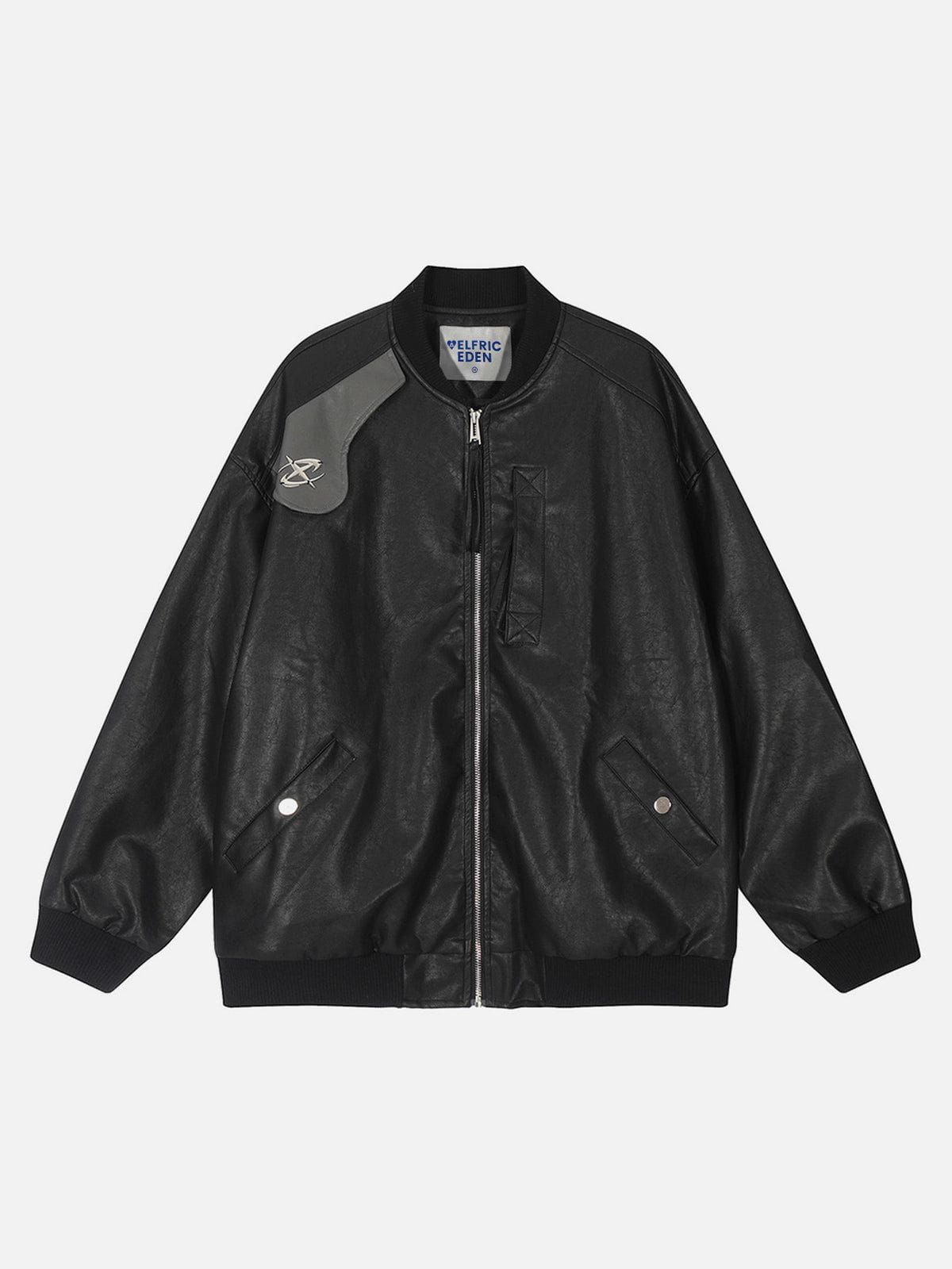 Aelfric Eden Long Zip Up Faux Leather Jacket sold by Aelfric Eden