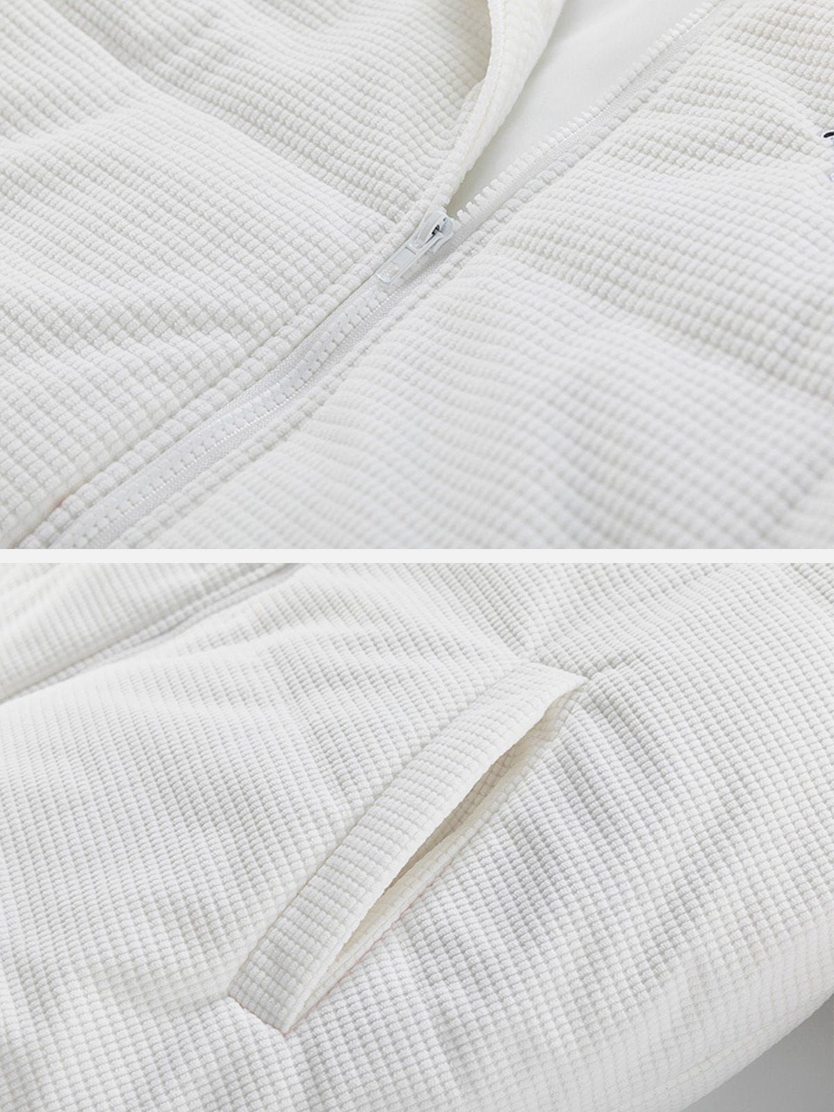 Aelfric Eden Solid Corduroy Embroidered Winter Coat sold by Aelfric Eden product image thumbnail 8