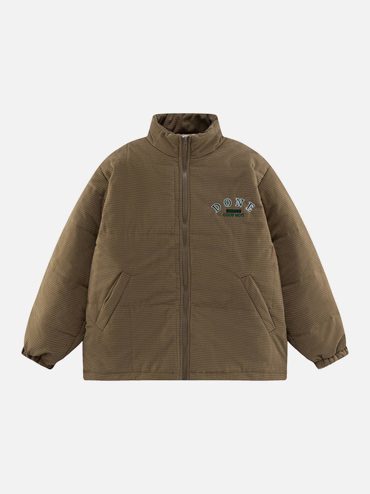Aelfric Eden Solid Corduroy Embroidered Winter Coat sold by Aelfric Eden product image thumbnail 3