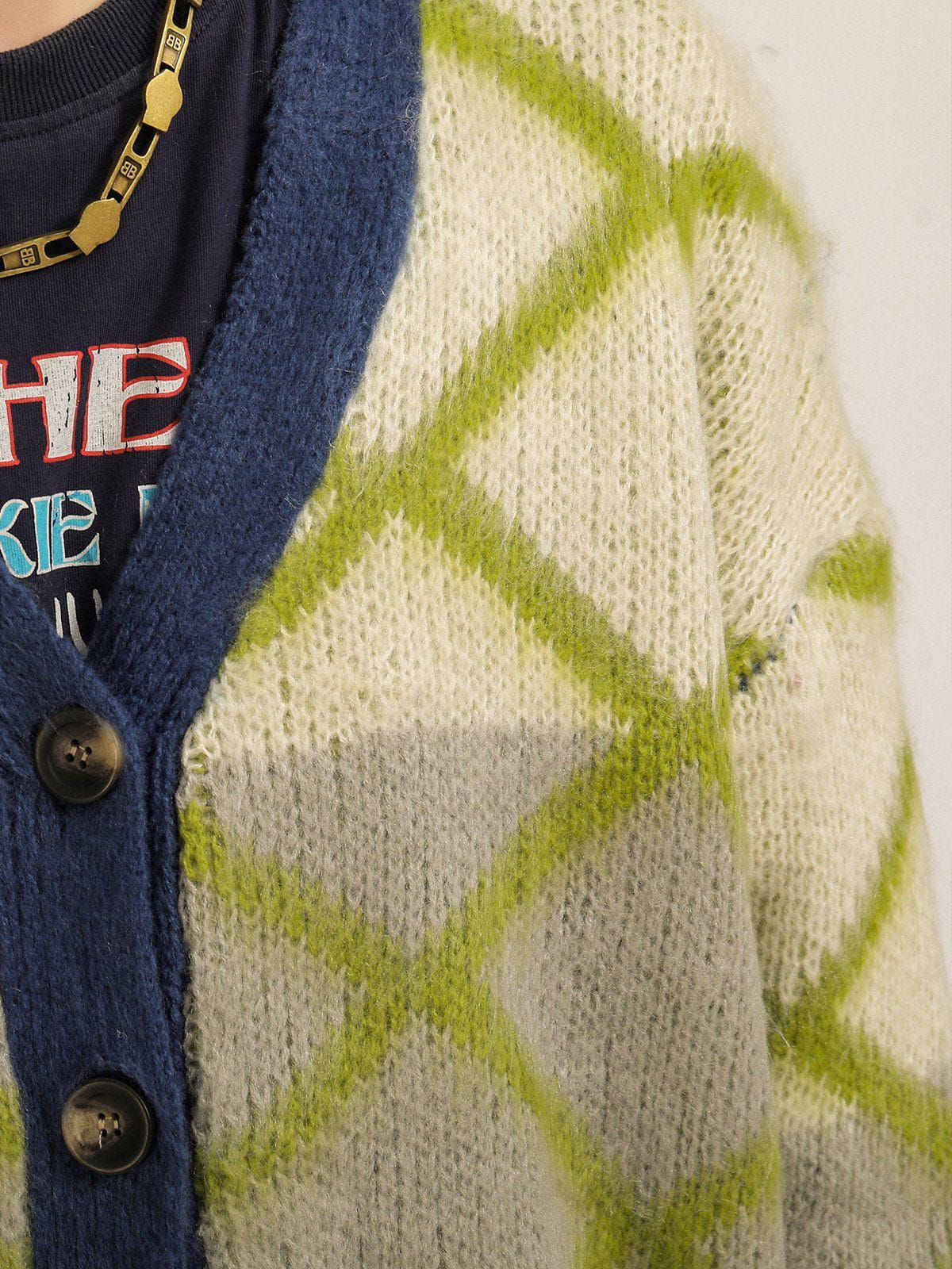 Aelfric Eden Stripe Plaid Cardigan sold by Aelfric Eden product image thumbnail 5