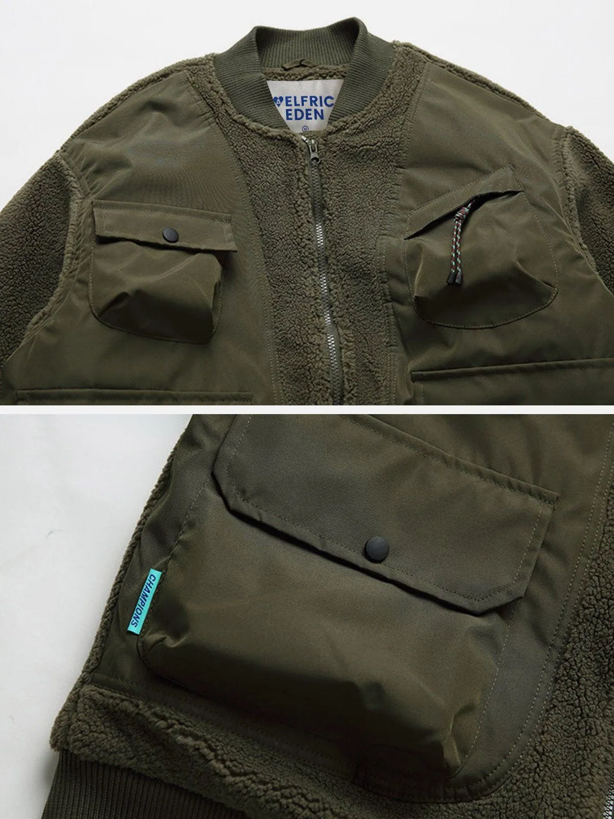 Aelfric Eden Patchwork Sherpa Coat sold by Aelfric Eden product image thumbnail 5