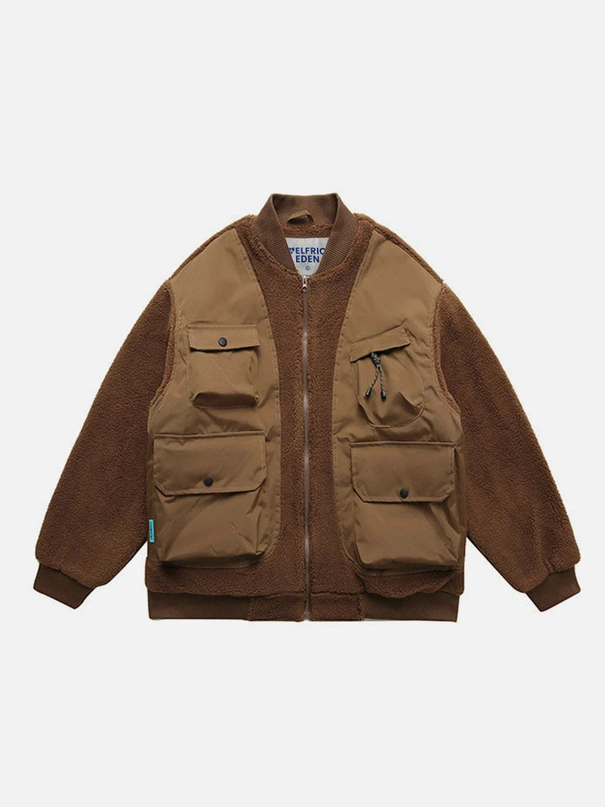 Aelfric Eden Patchwork Sherpa Coat sold by Aelfric Eden product image thumbnail 2